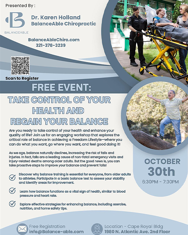 Flyer promoting an event for healthy eating